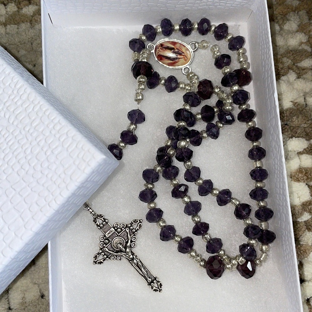 Handmade Crystal Rosary NEW  you can tell me any colors I can do it